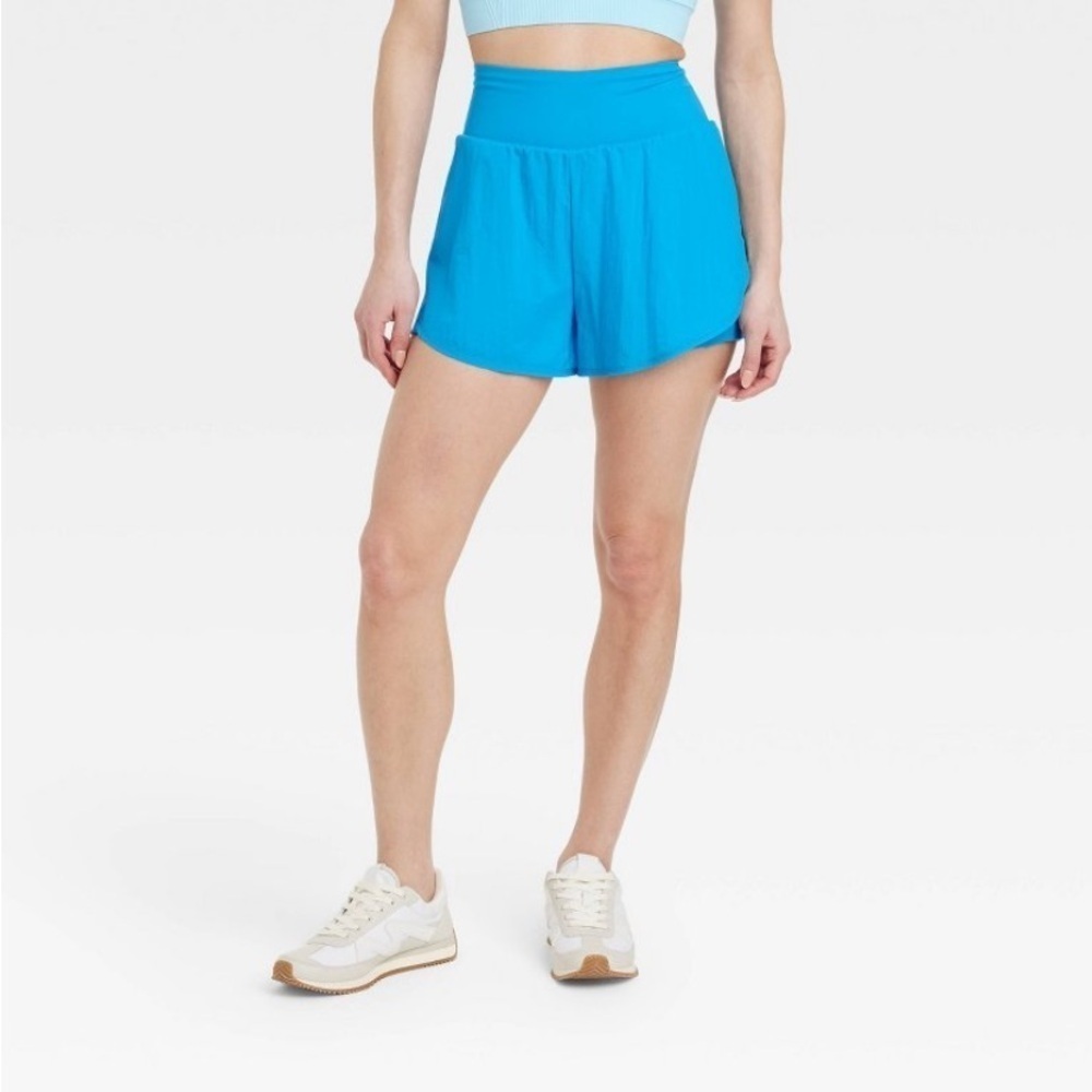Women's Woven High-Rise 2-in-1 Run
Shorts 3" - All In Motion™ Blue S